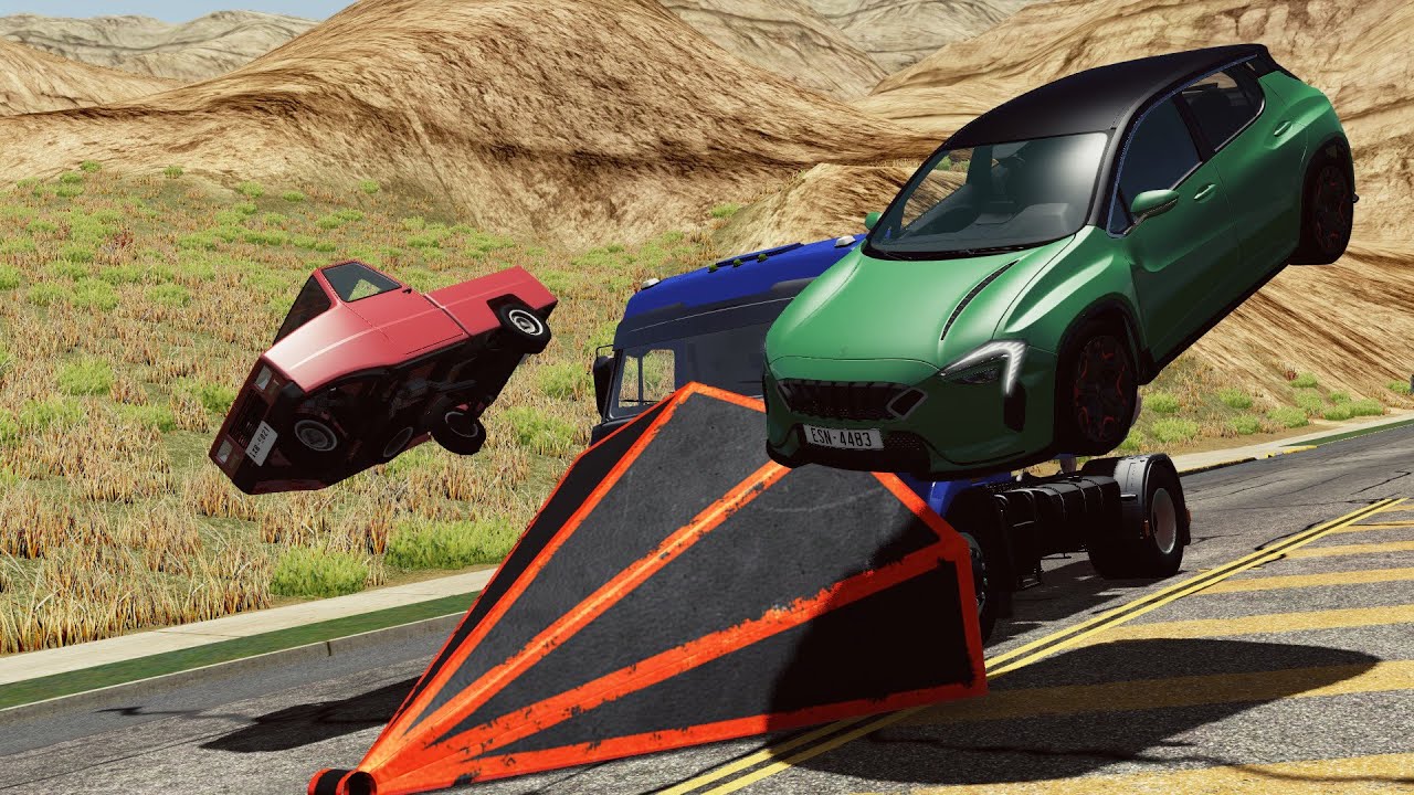 Crazy Truck Rampage #4 - BeamNG Drive Crashes | Crashi letsplay