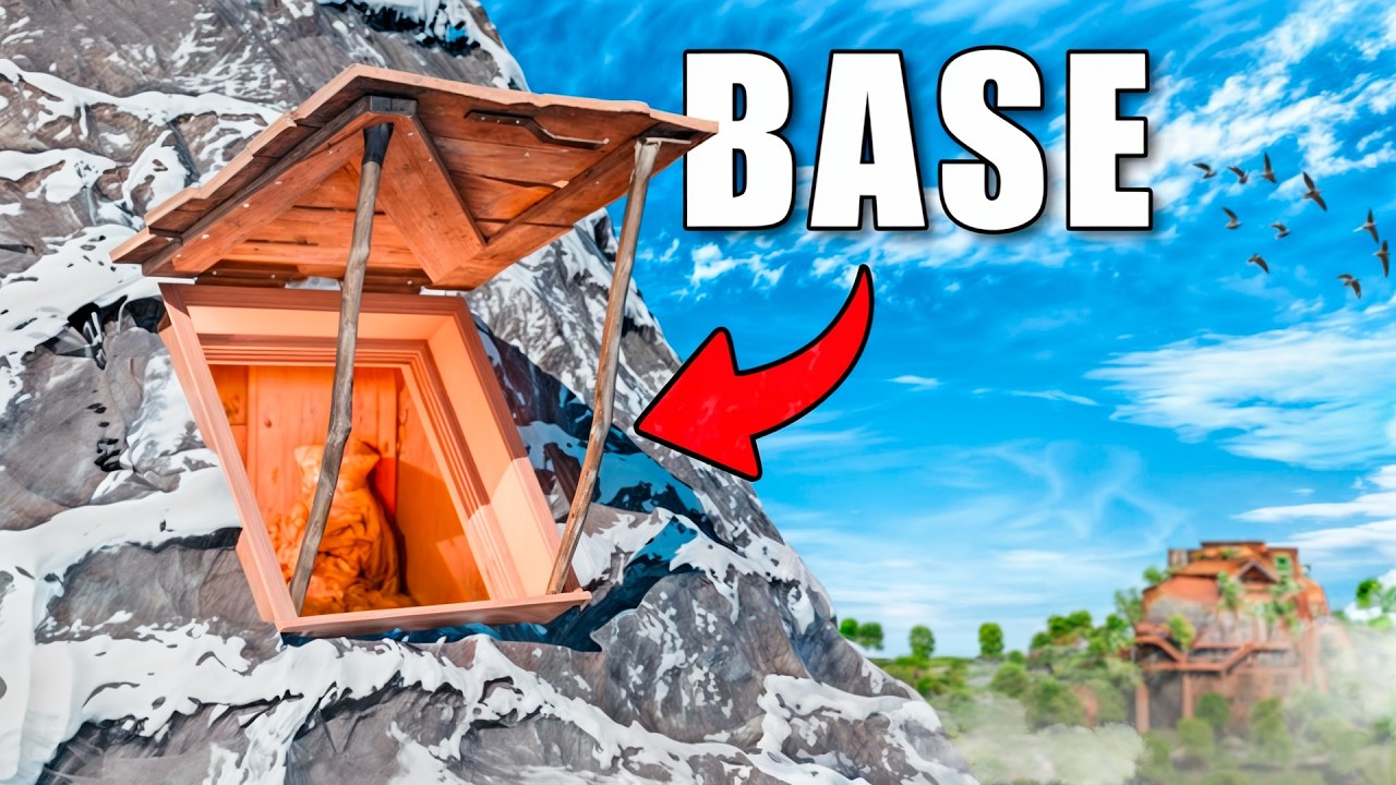Eu construí uma BASE CAMUFLADA NA NEVE