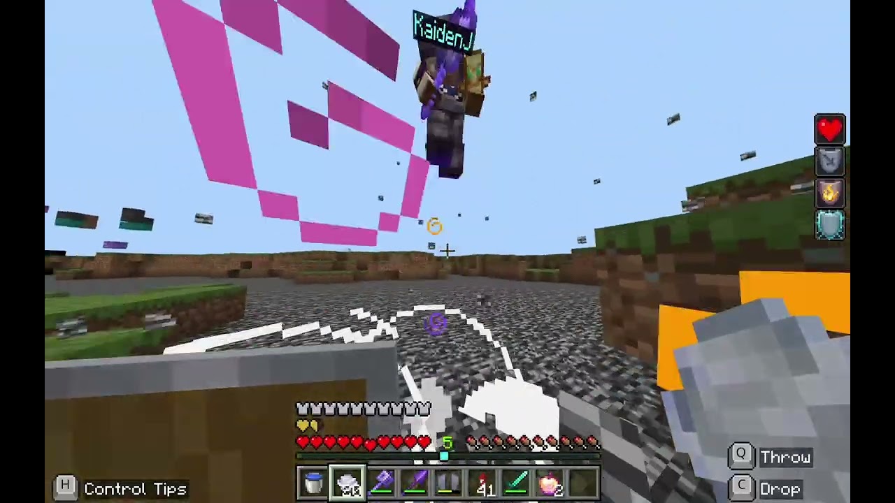 Mace PVPING me friend in school | Minecraft bedrock edition 