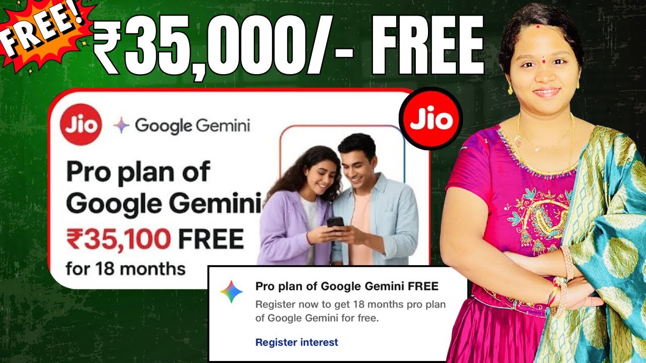 ₹35,000 Google Gemini Pro Plan FREE for Jio users!  | How To Claim Google Gemini Pro In My Jio App