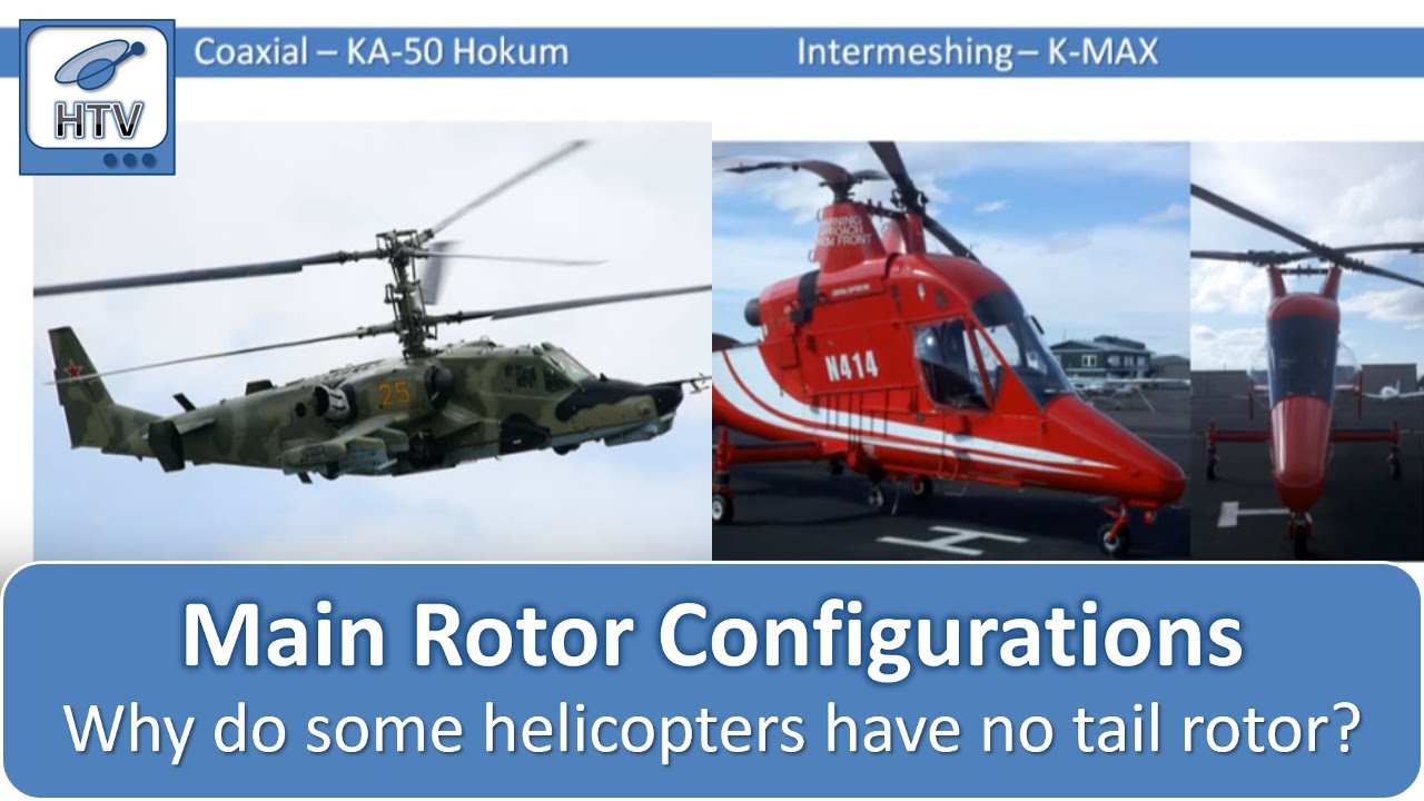 Why Do Some Helicopters Have No Tail Rotor? Helicopter Main Rotor Configurations