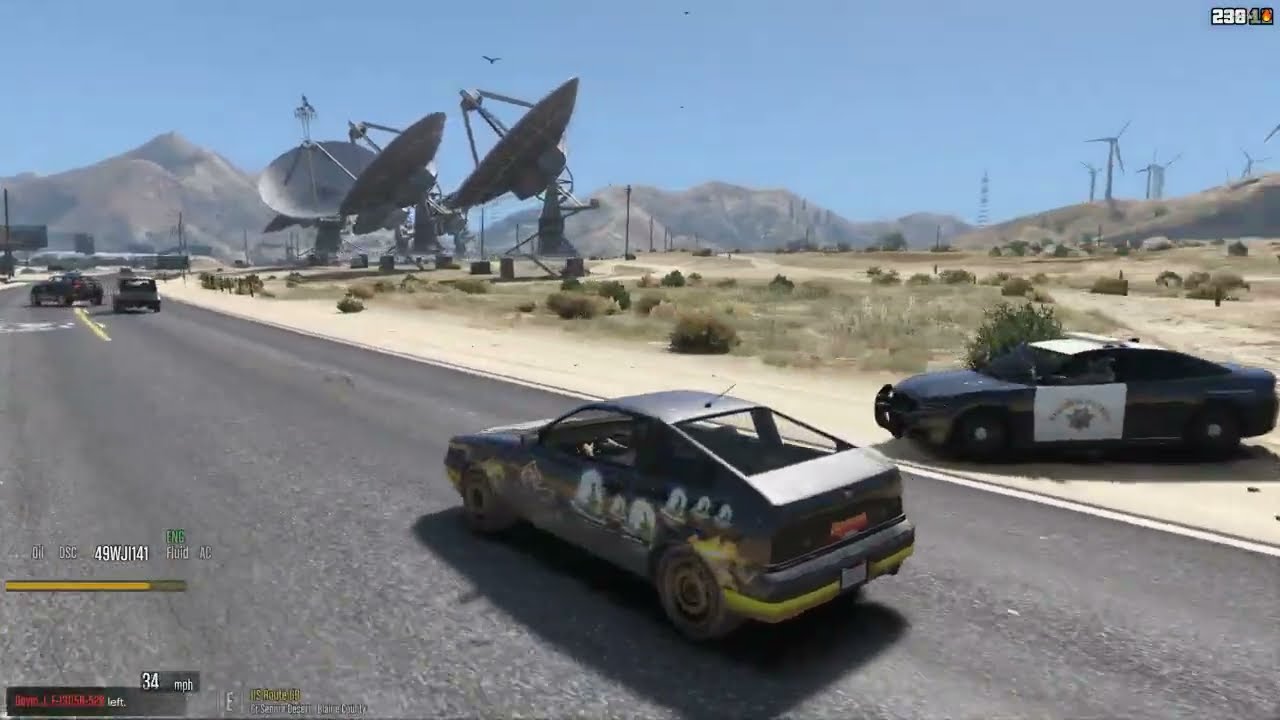 DOJ Cops Role Play Live - Chasing For Drifting (Criminal)