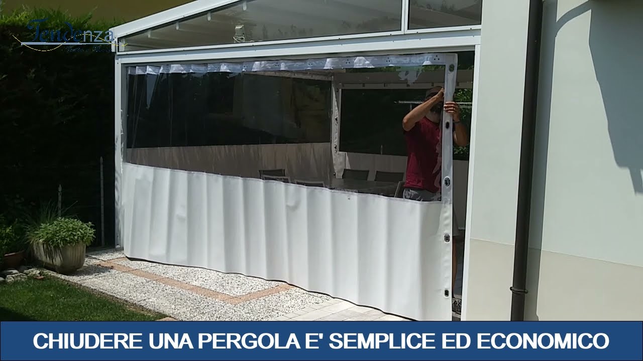 Chiudere una pergola in modo economico