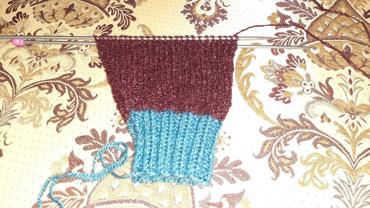 طريقة عمل الكم بسهولةhow to knit the arm