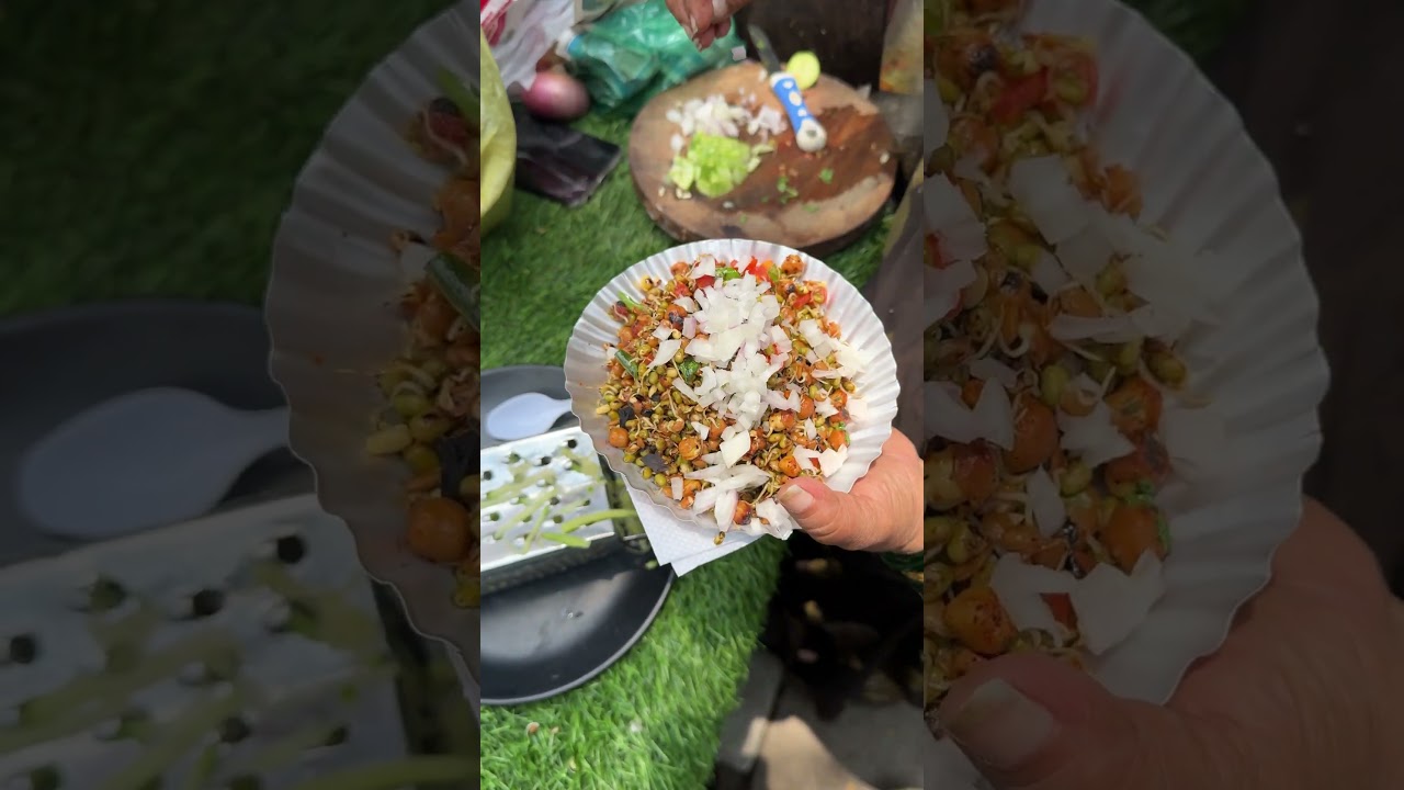 Best Sprouts Masala | 15 year old cart at Malleshwaram | Healthy Chats #shorts