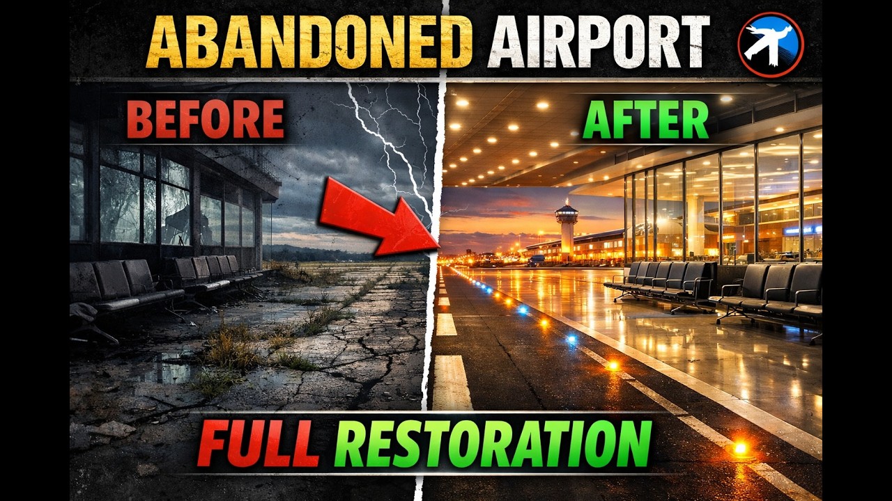 ✈️ Whispers of Revival: Abandoned Airport ASMR Restoration
