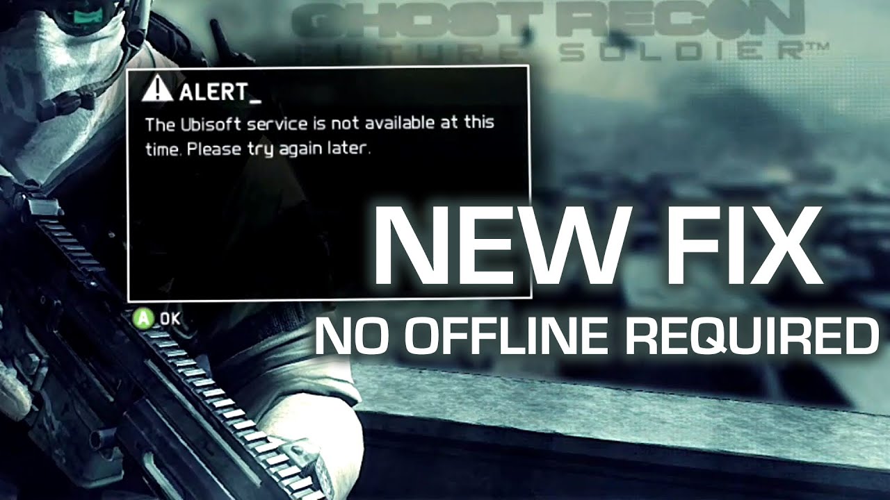 GRFS Ubisoft service is not available NEW and EASIER FIX. No offline required