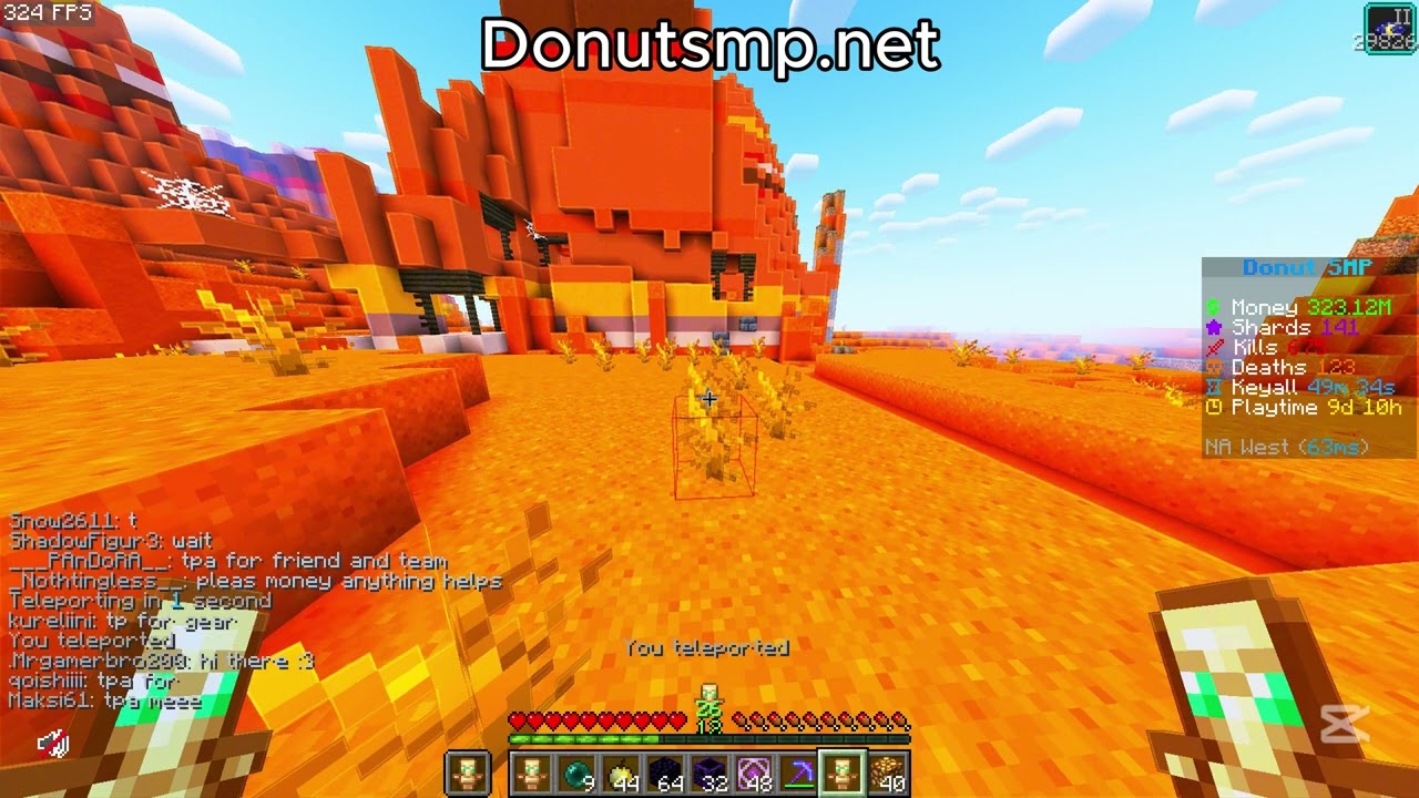 Killing tp Trappers on Donut smp
