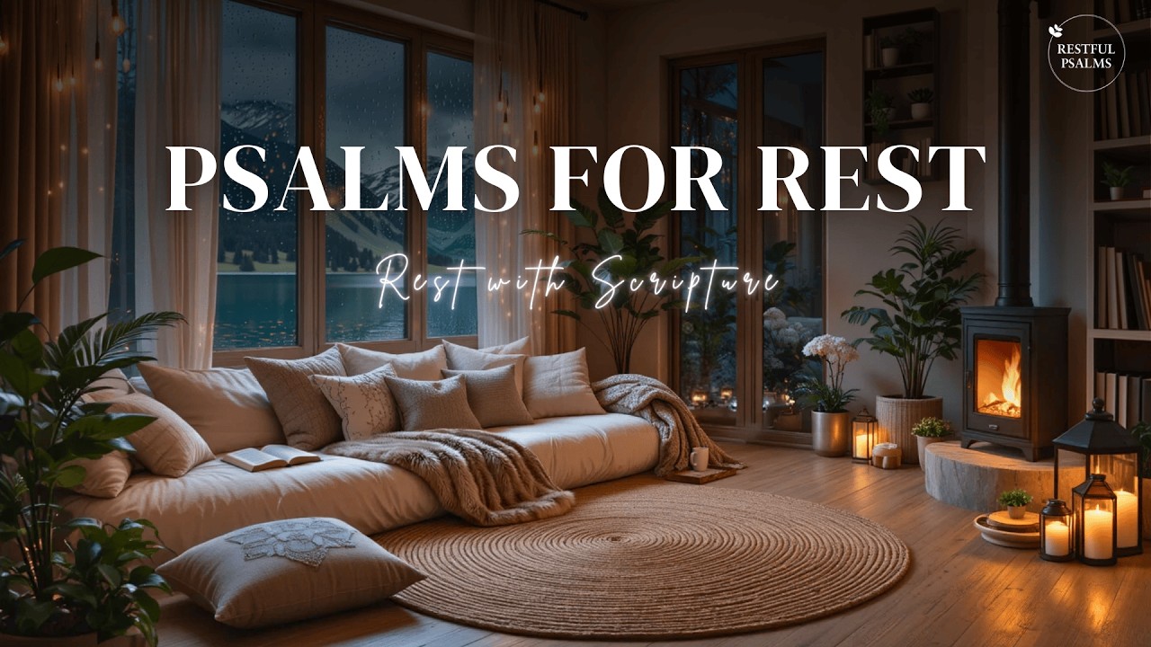 Psalms for the Restless Night | Scripture Worship with Rain & Prayer
