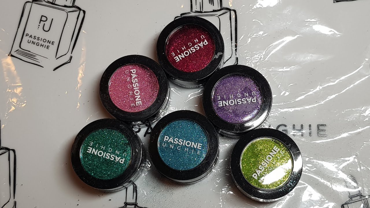 4 NAIL ART CON LE MICRO GLITTER DIAMOND DI PASSIONE UNGHIE 💅🏻😍