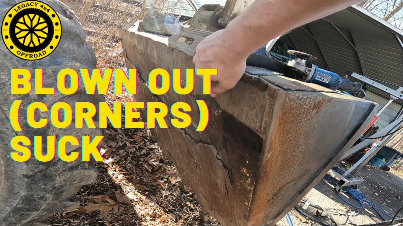 Repairing Blown Out AG Loader Bucket (813 Skid Steer) || Legacy 4x4 Fabrication