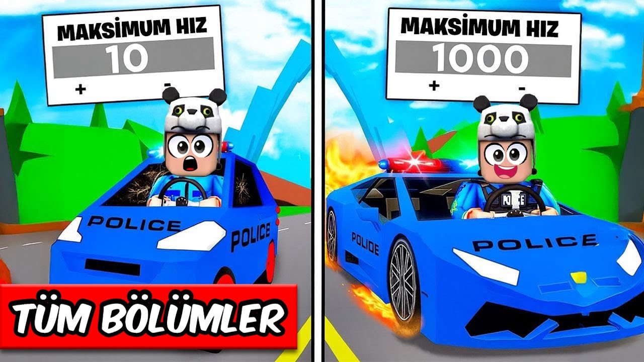POLİS ARABASINI GELİŞTİRDİK! TÜM BÖLÜMLER 😱 | Roblox Brookhaven