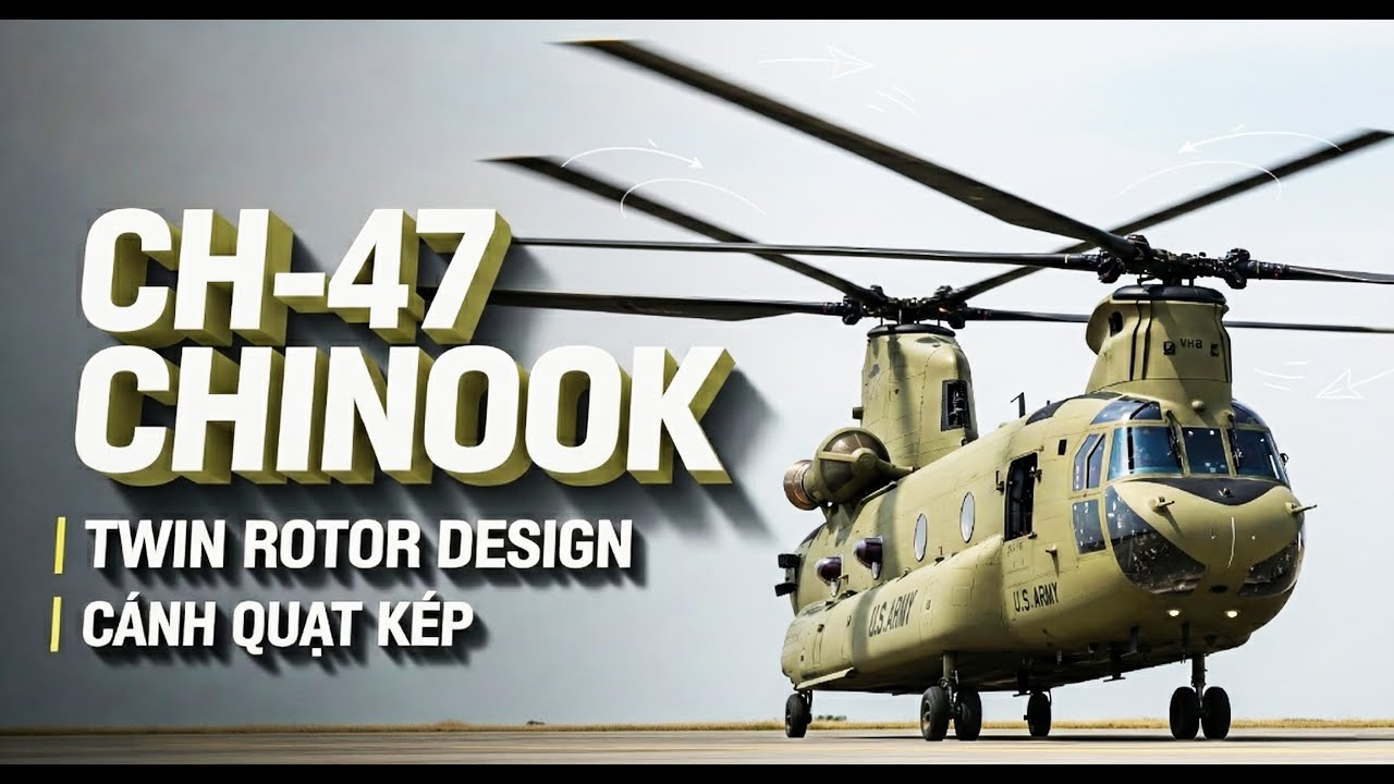 CH-47 Chinook – Vì Sao Thiết Kế Cánh Quạt Kép Được Trực Thăng Vận Tải Lục Quân Hoa Kỳ Ưa Chuộng?