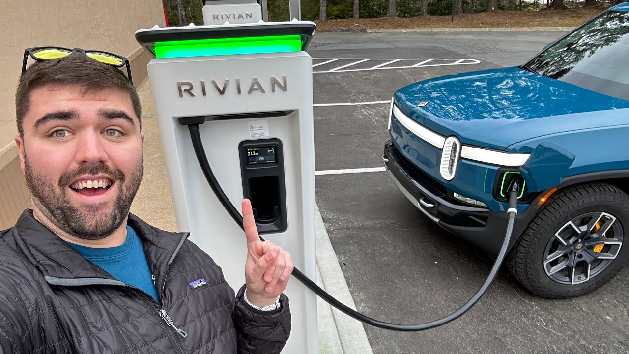 First Rivian Adventure Network Charger On The East Coast!