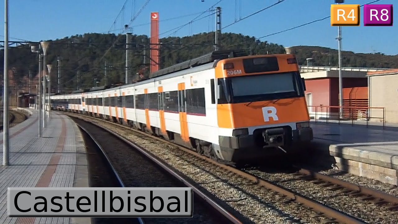 Castellbisbal R4 - R8 : Rodalies Barcelona ( Renfe Civia - 447 - 253 )