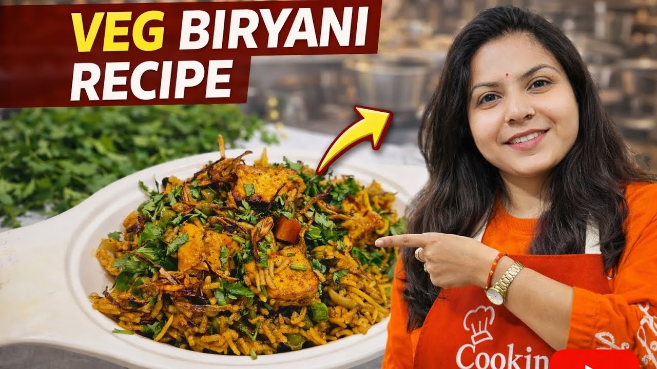 आज बनाओ, तारीफें पाओ | Veg Biryani | One Try & You’ll Love It ❤️😋#cookingwithtanya 
