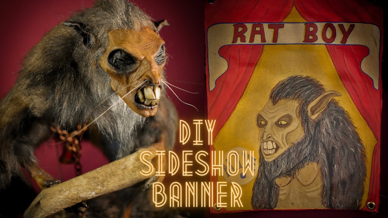 How to Paint a Circus Sideshow Banner (Plus Creepy Story)