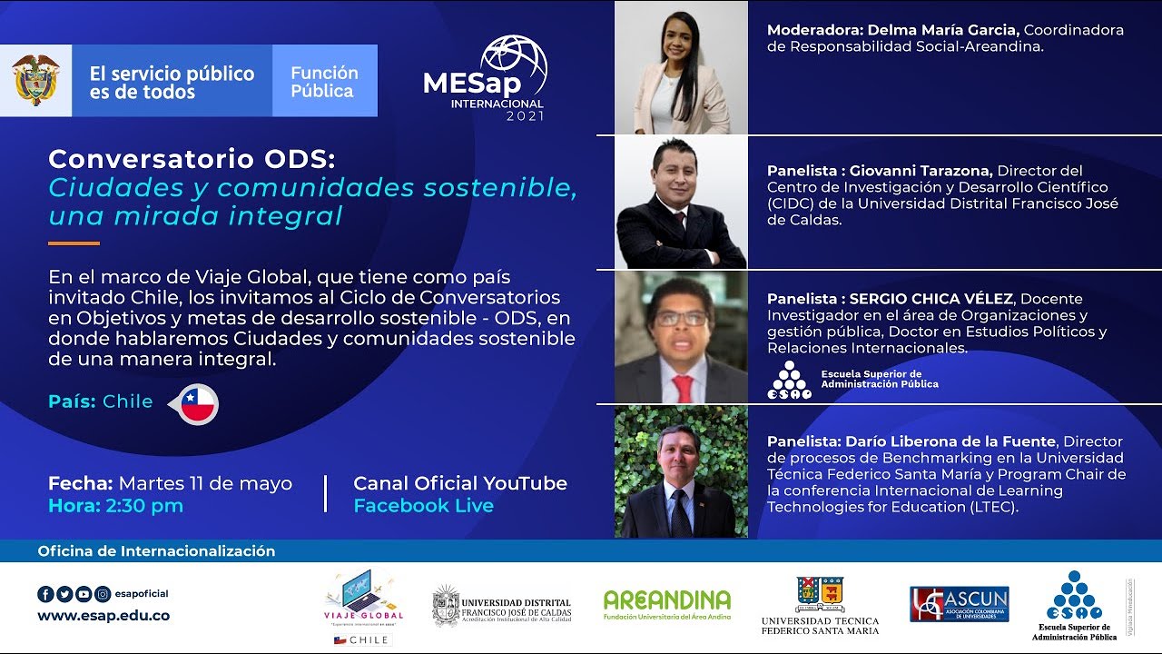Conversatorio ODS – Ciudades y comunidades sostenible, una mirada integral