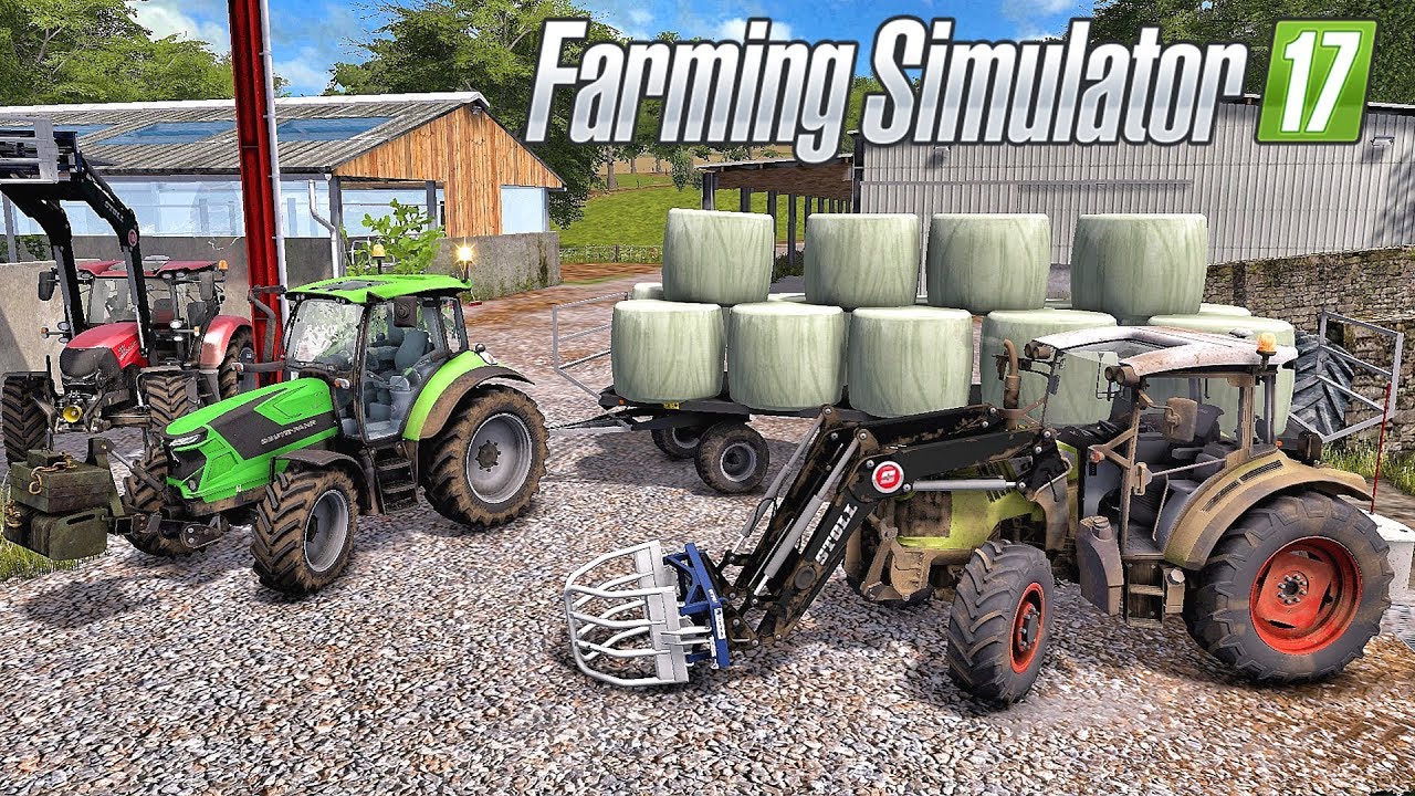 Farming Simulator 17 - L'élevage du Limousin - ON RAMASSE L'ENRUBANNAGE ! #2