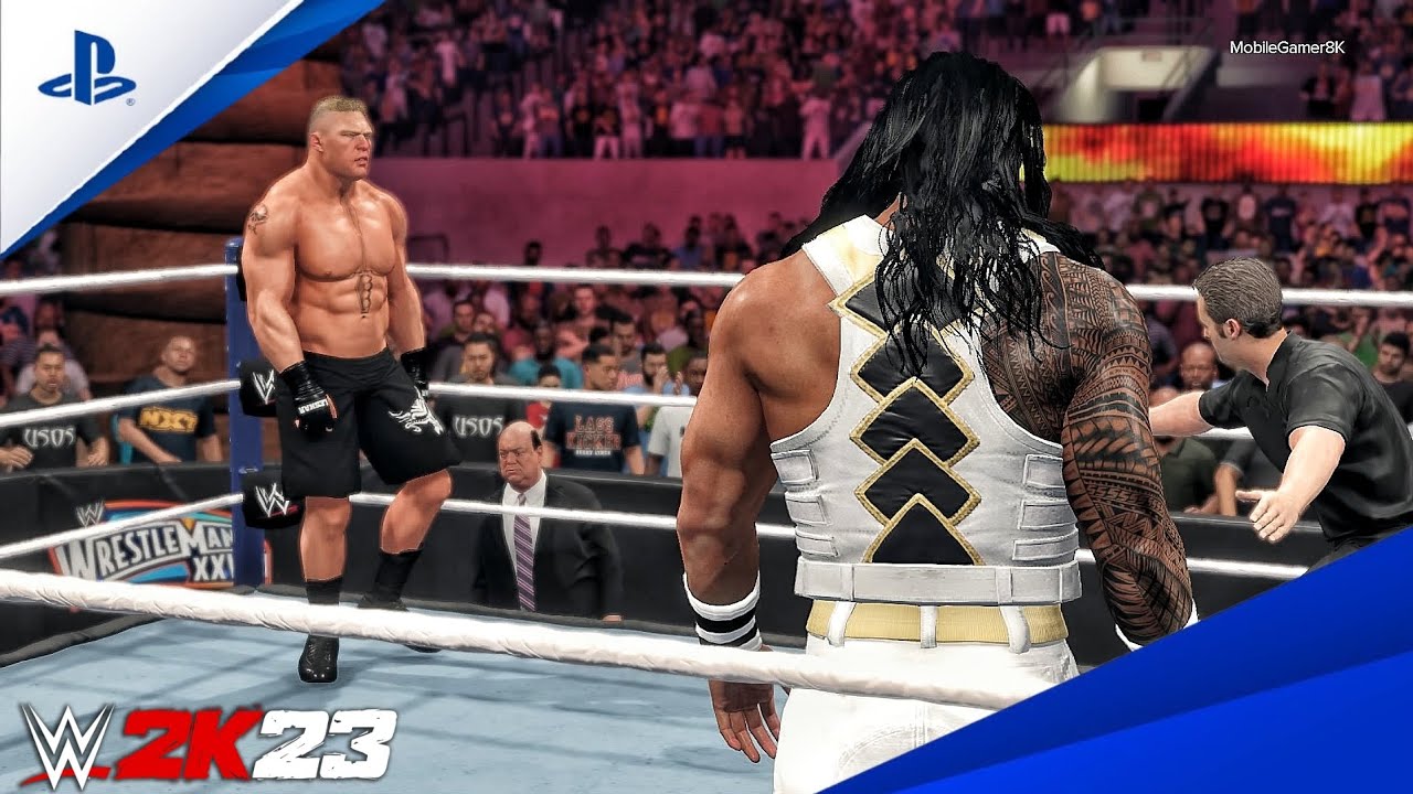 WWE 2K23 - Роман Рейнс против Брока Леснара | Легендарный матч-реванш за титул чемпиона Вселенной...