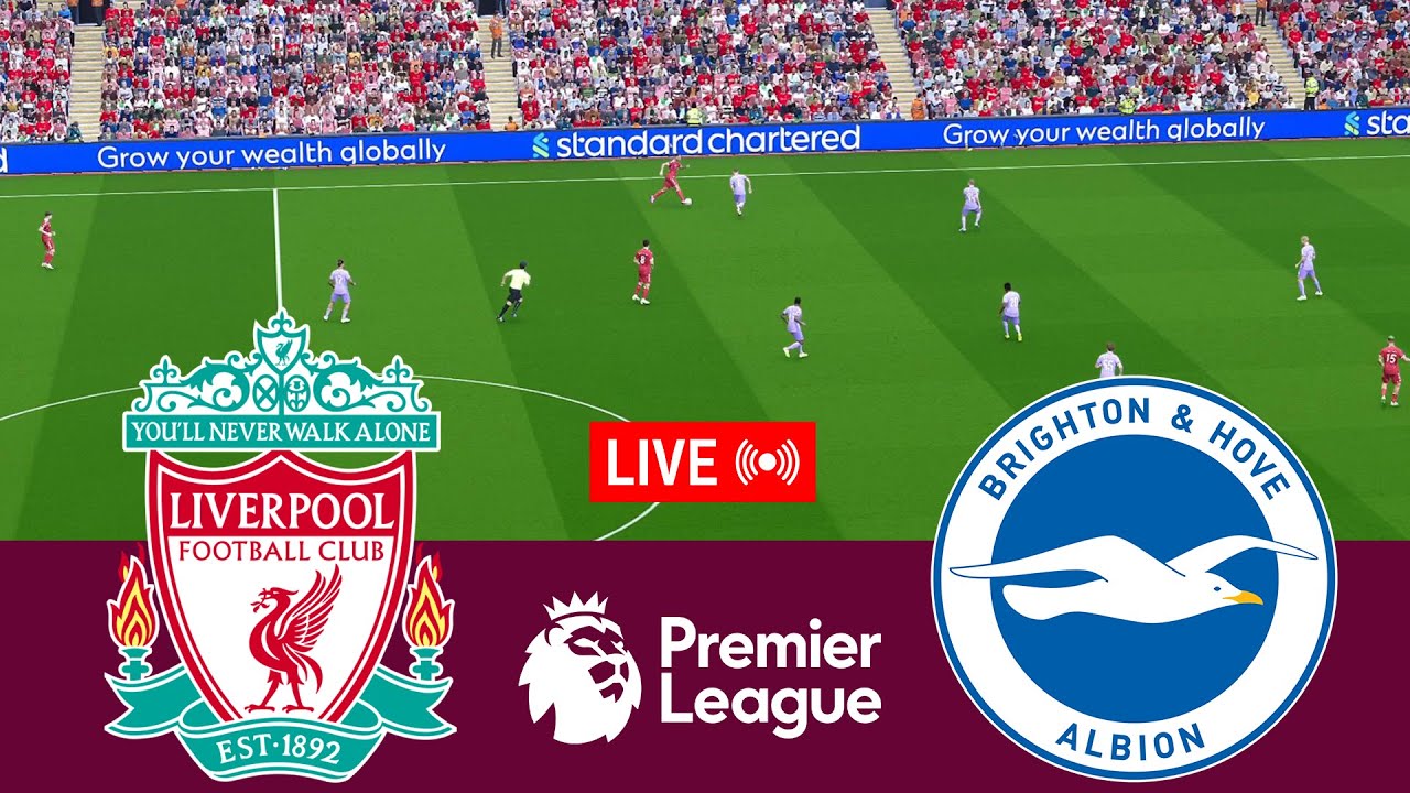[LIVE] Liverpool vs Brighton Hove Albion Premier League 25/26 Full Match - Video Game Simulation