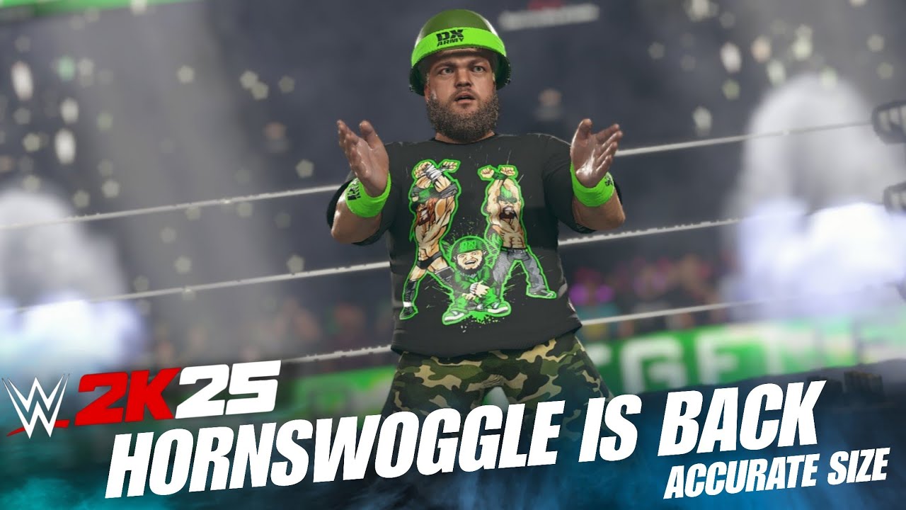 WWE2K25 HORNSWOGGLE FULL ENTRANCE W/ ACCURATE SIZE FIXED | PATCH UPDATE 1.28 !