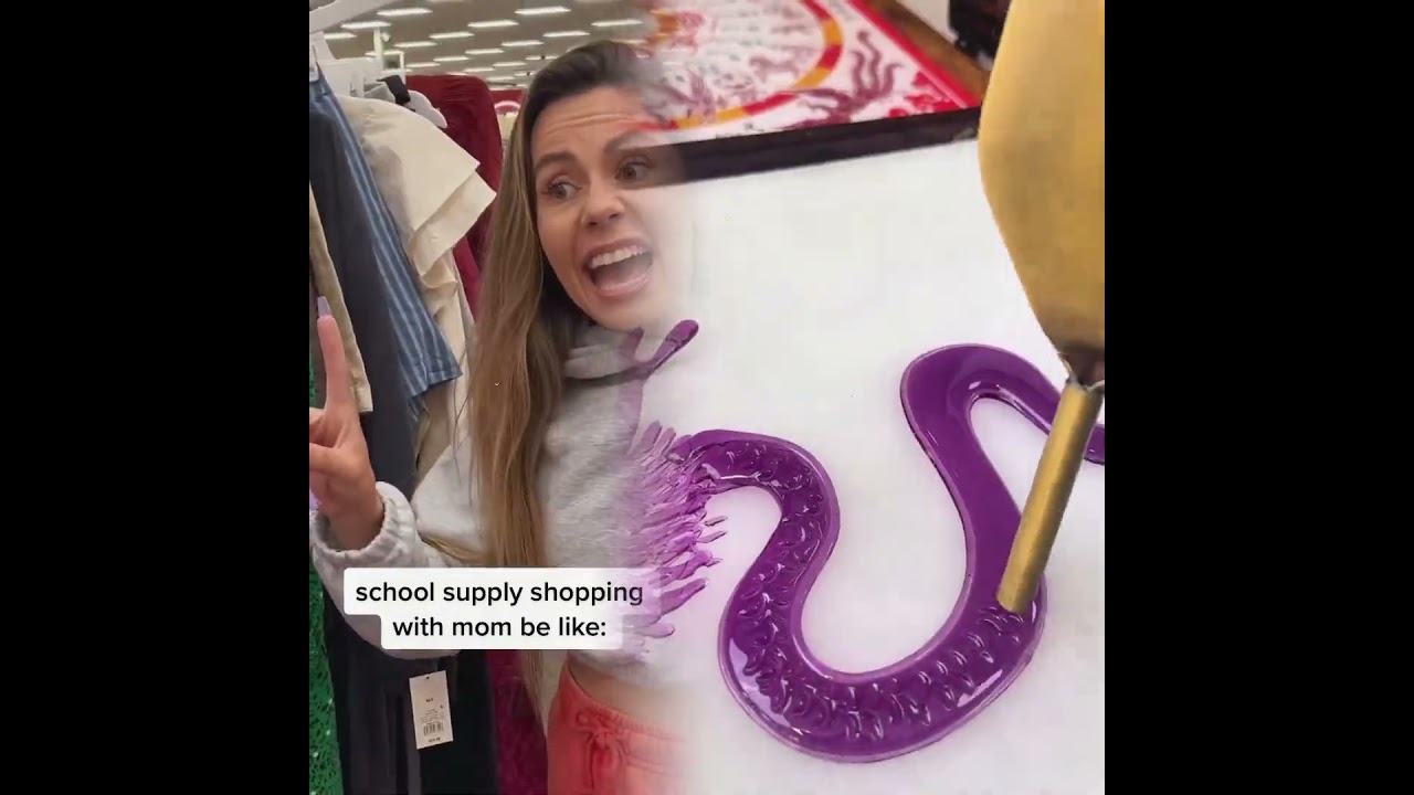 School supply shopping mom VS dad 
