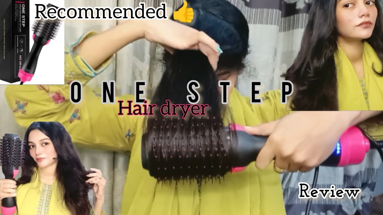 One step hair dryer brush || honest review || bouncy and straight hair 