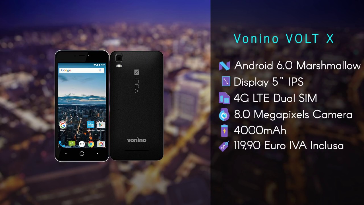 Smartphone Vonino Volt S, 4000mAh