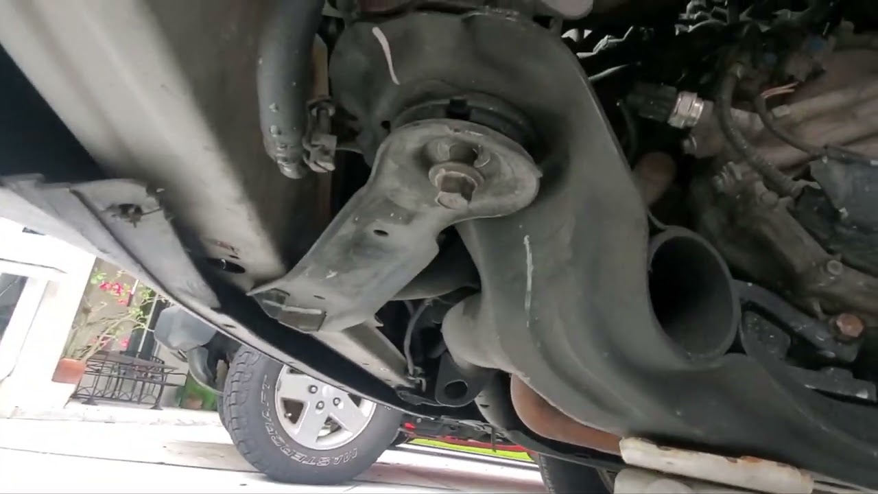 Vehicle frame nut repair.
