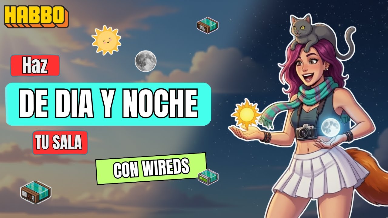 Simula El DÍA Y LA NOCHE Con Wired en Habbo | Tutorial | LaChulaHB