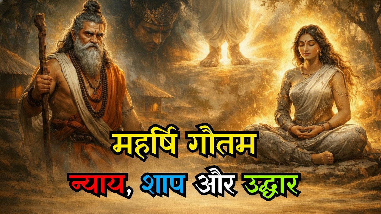 Maharishi Gautama & Ahalya: Karma, Curse, Redemption and the Path to Moksha | Complete Epic Story