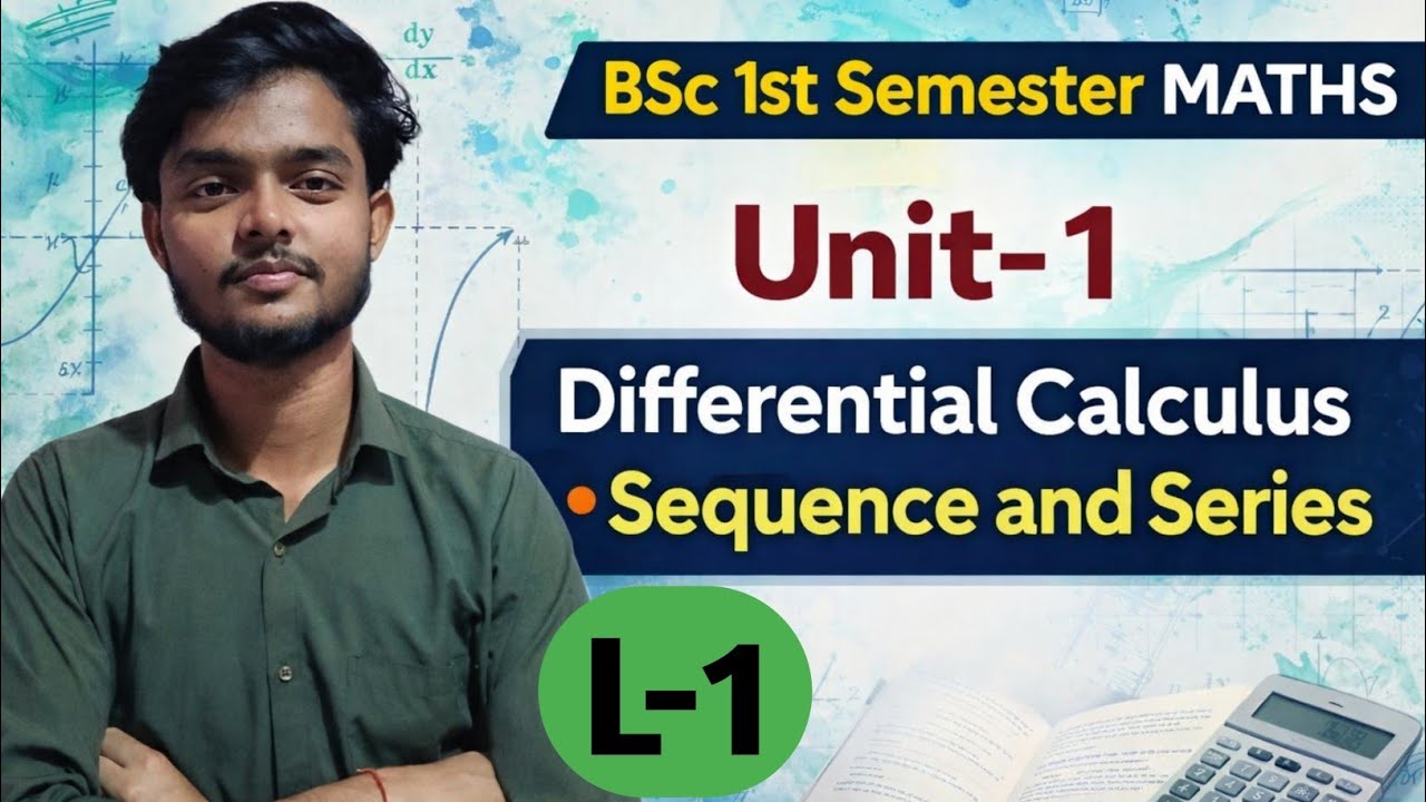 Unit - 1 | Bsc 1st semester mathmatics | Sequence and series | Differential calculus| #mjpru 