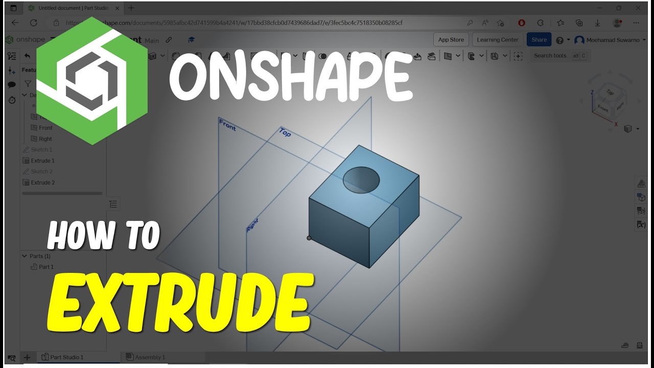Onshape How To Extrude
