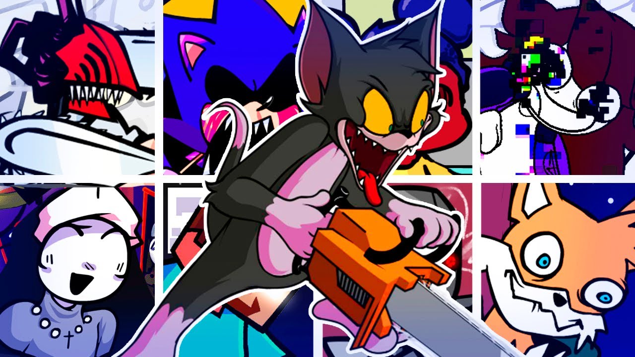 CHAINSAW MANIAC but Every Turn a Different Character Sings🎙 (FNF Chainsaw Maniac BETADCIU)