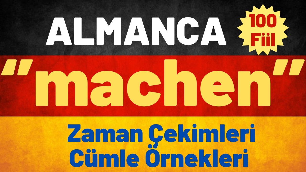 Almanca En Önemli Fiiller ''machen'' #almancaogreniyorum ##almanya #almani #grammar