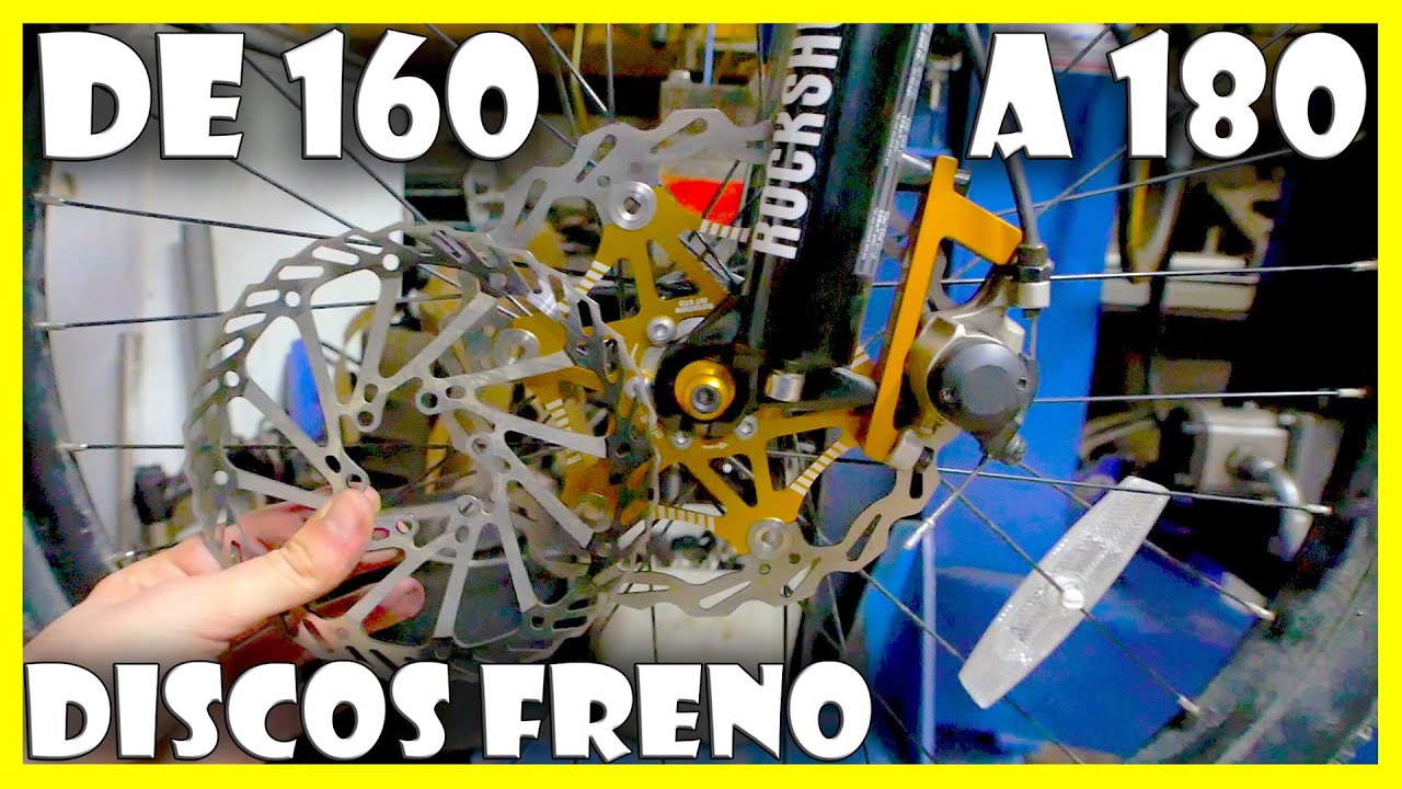 CONVERSIÓN de DISCOS de FRENO 160 mm a 180 mm en la BICICLETA de MONTAÑA | MODIFICACIONES MECÁNICAS