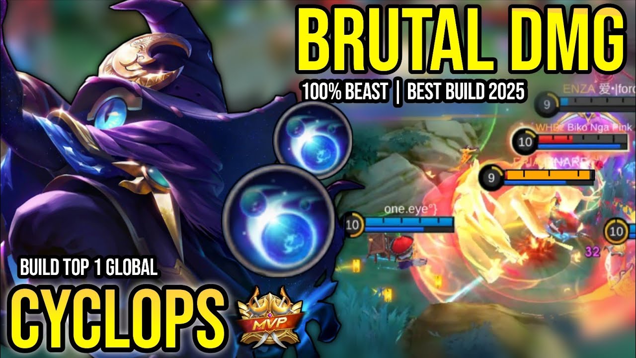 CYCLOPS BEST BUILD 2025 | BUILD TOP 1 GLOBAL CYCLOPS GAMEPLAY | MOBILE LEGENDS✓