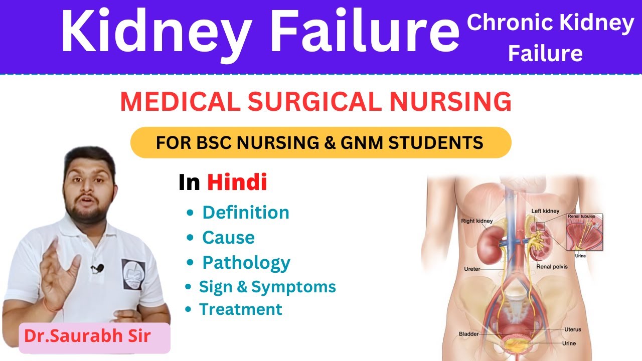 End stage renal disease  || Kidney failure|| For Bsc Nursing and GNM and medical students