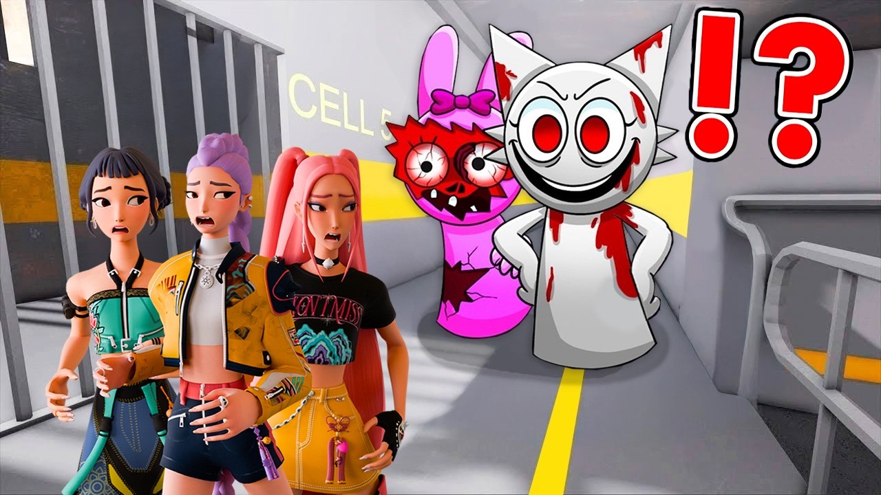 Kpop Demon Hunters Plays SPRUNKI BARRY'S PRISON RUN in Roblox