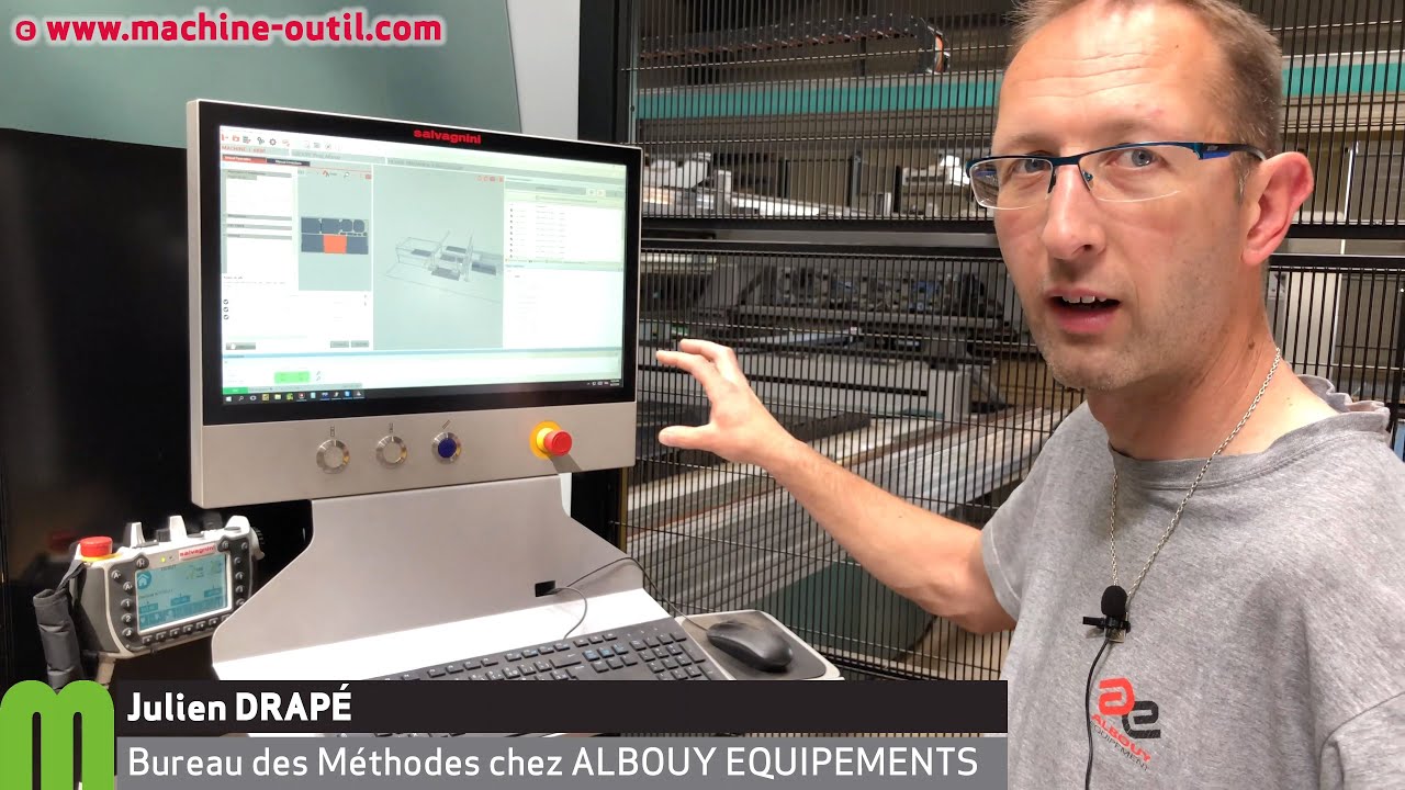 Cellule de découpe laser automatisée Salvagnini L5 : démonstration de l'utilisation de la CN