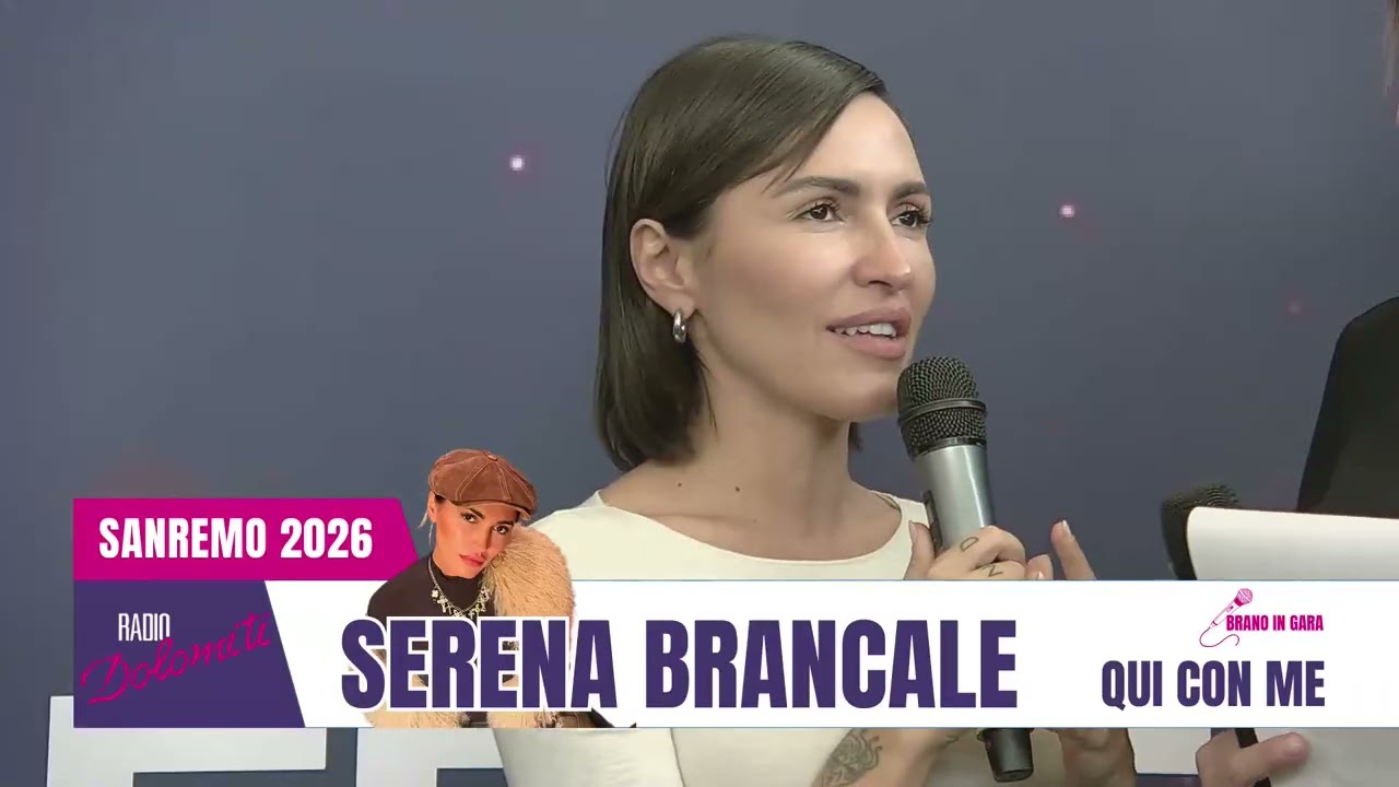 🎵🌸 SANREMO 2026 - Intervista a SERENA BRANCALE