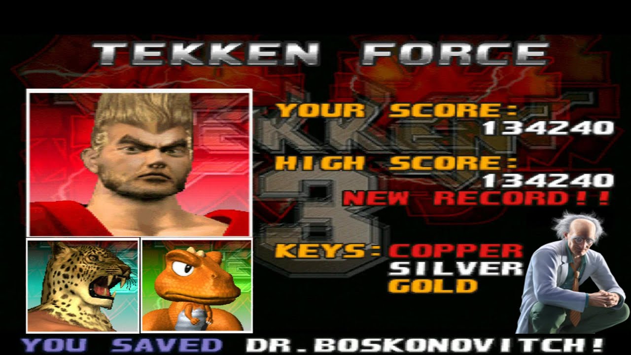 Desbloqueando al Doctor Boskonovitch-Tekken 3