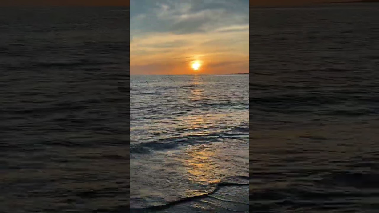 Viendo el atardecer en puerto Rico