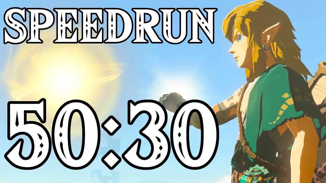 Tears of the Kingdom Any% v1.0 Speedrun in 50:30