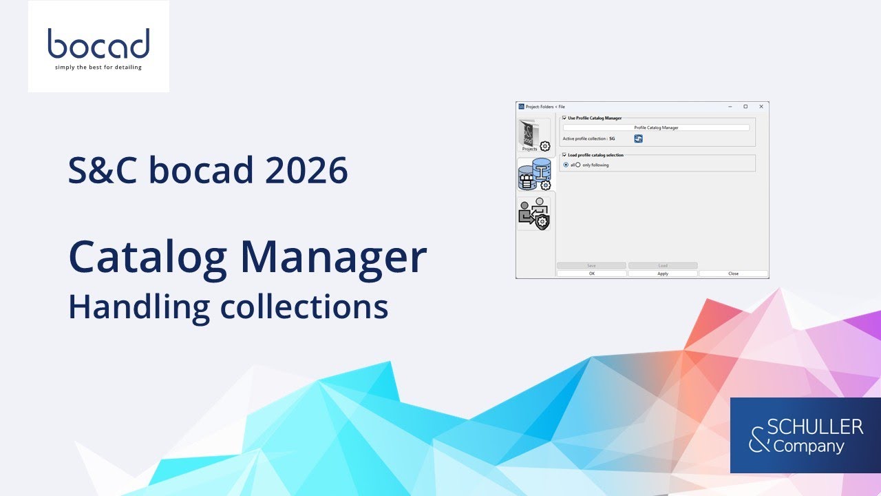 bocad 2026 - Catalog Manager, collections [English]