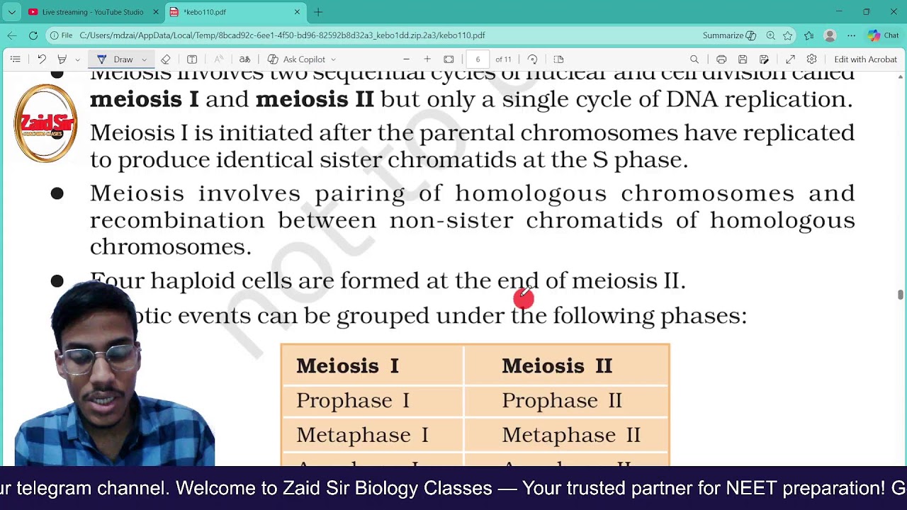 Zaid Sir Biology Classes Live Stream