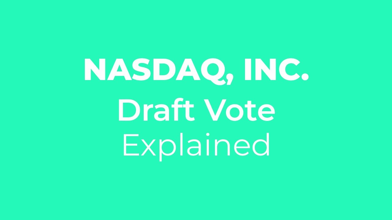 Nasdaq's Proxy Statement: Decoding the Future of Finance