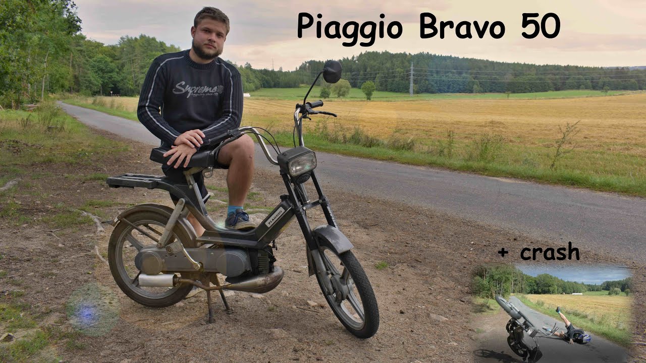 NOVÁ MAŠINA !!!! - Piaggio Bravo 50 + crash