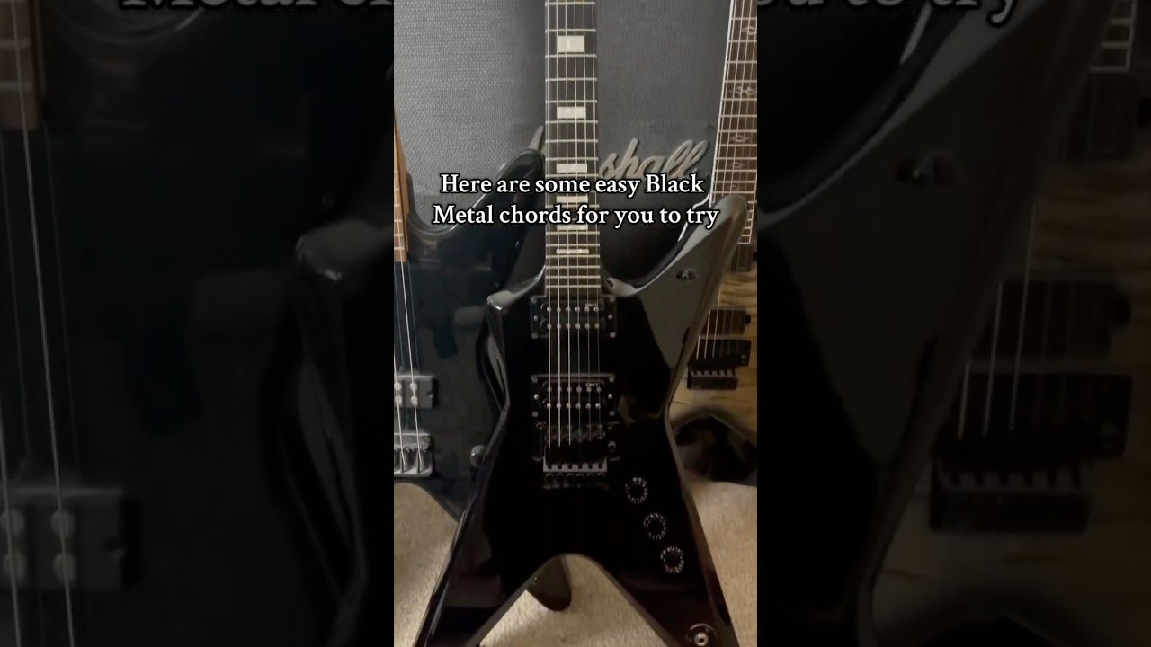 Easy Black Metal Guitar Chords  #blackmetal #guitar #metal